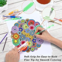 Aen Art 160 Gel Pens, 40% More Ink, Adult Coloring, Drawing