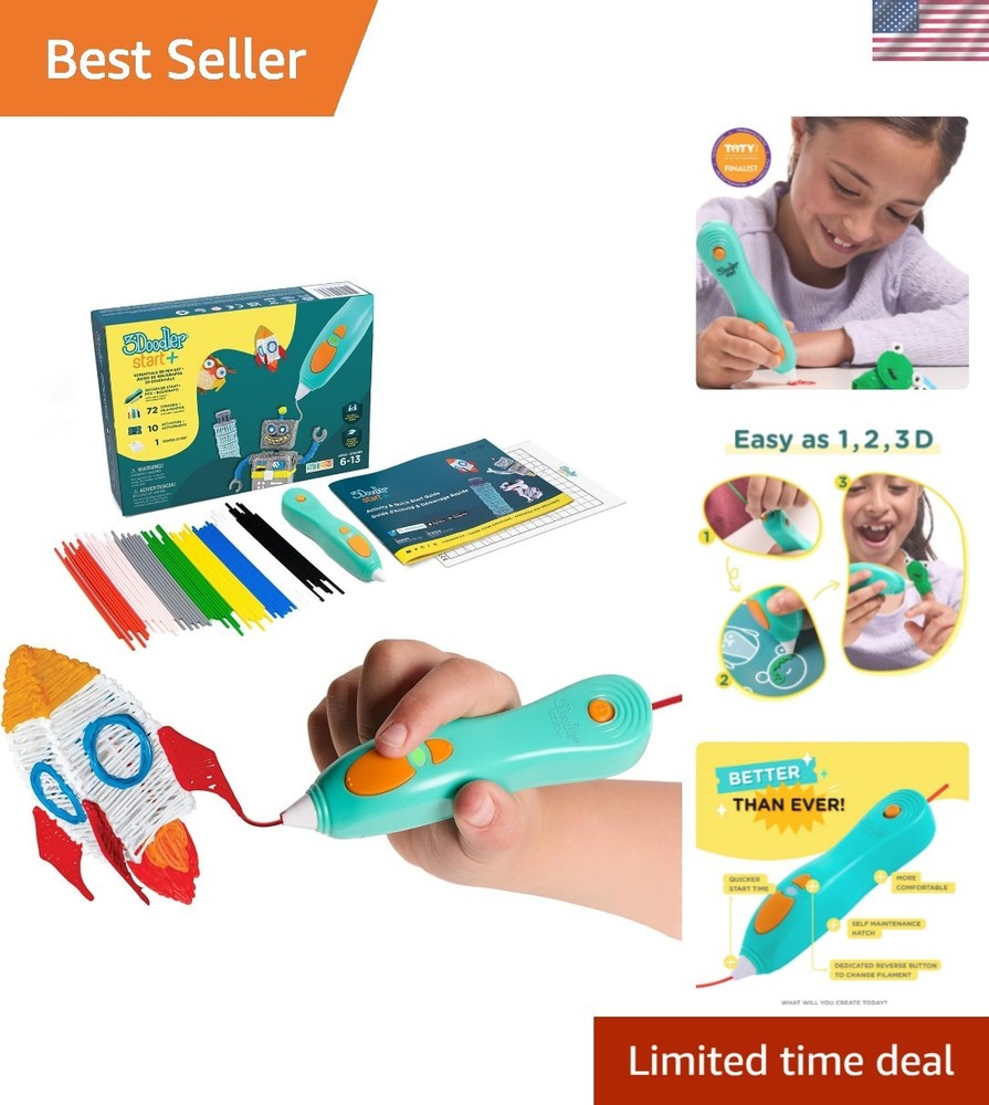 Start+ Essentials 3D Pen for Kids | Easy to Use, Learn from Home Art Activity…