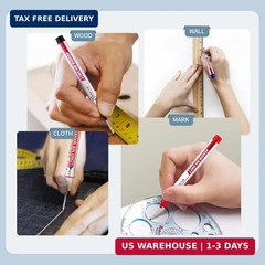 10 PCS Long Head Deep Hole Marker Pens,20mm Long Nib Marker, Longs Nose Markers,
