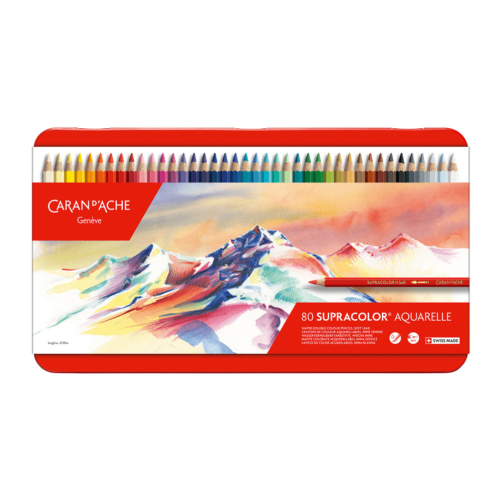 Caran D’ache Supracolor Soft Aquarelle Pencil Set of 80 (3888.380)