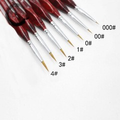 7Pcs/set Miniature Paint Brush Professional Sable Hair Detail for Fine Detailing