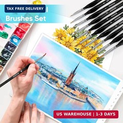 10PC Miniature Paint Brush for Fine Detailing,Small Painting Brushes Set for Art