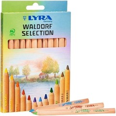 LYRA Waldorf Selection Giant Triangular Colored Pencil, Unlacquered, 6.25…