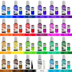 Epoxy UV Resin Pigment – 24 Color Liquid Dye for Art, DIY Jewelry Making – Co…