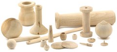 Hygloss Products Unfinished Wood Turnings 2 5 lb Natural Hygloss Holiday