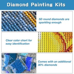 RICUVED Eagle Diamond Art Kits for Adults, Painting LD085