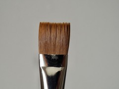 Two Rhenish Utrecht Kolinsky Red Sable Paint Brushes Bright Size 20 Round Size 2