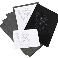 100 Sheets Black Carbon Transfer Tracing Graphite Paper for Wood Carving Canvas