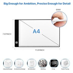 A4 LED Tracer Light Box Slim Pad Drawing Copy Board Tattoo Tracing Pad