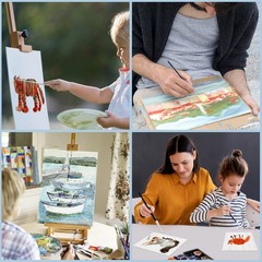 8 Pack White Canvases for Painting Canvas Boards 3 Sizes Art Supplies