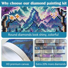 VCLKDIY Gnome Moon Star Diamond Art 13.8 inches x inches,