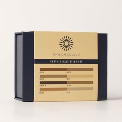 Unison Colour Artists Soft Pastels Natural Earth Half Stick Mini 8 Set