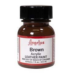 Angelus Acrylic Leather Paint Brown 1Oz Quick Dry Flexible Water Based 200 Co…