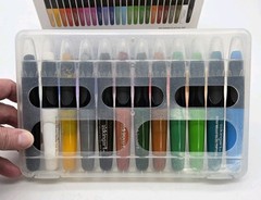 KINGART Artist Mix Media Gel Sticks Set of 24 Vibrant Colors Non-toxic Odorless