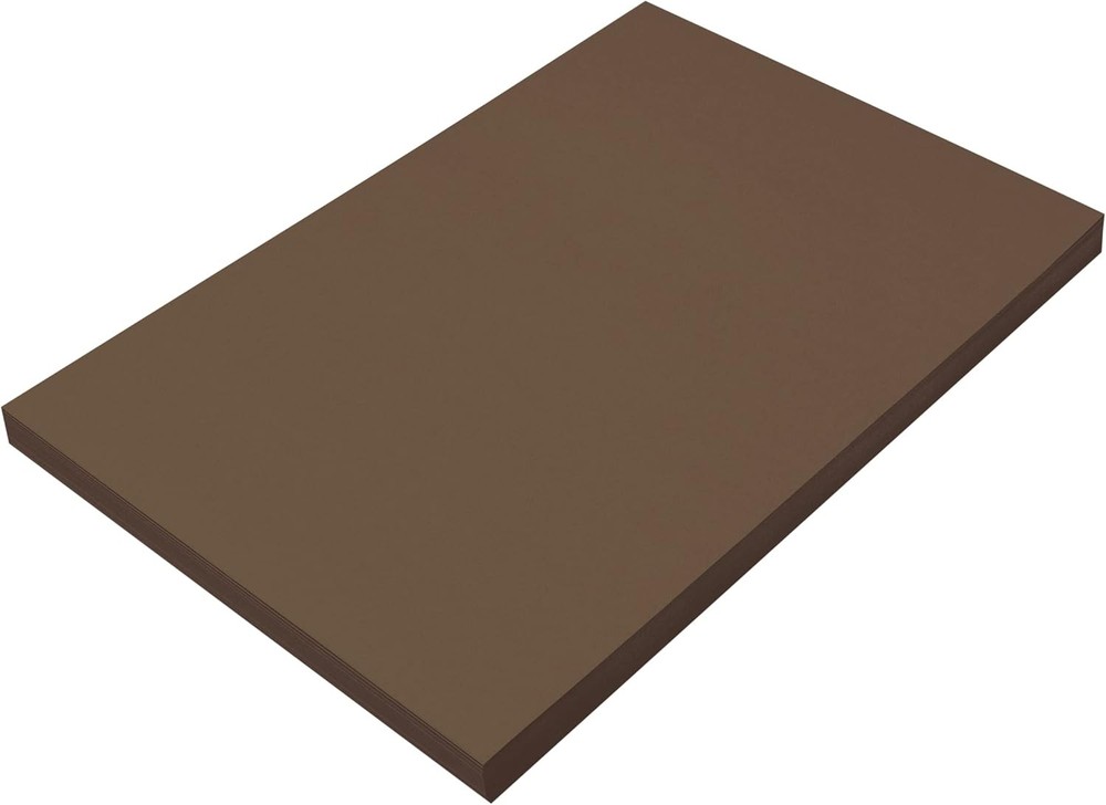 Formerly SunWorks Construction Paper Dark Brown 12″ x 18″ 100 Sheets
