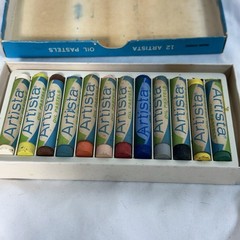 Vtg Artista Colored Dustless Chalk 1 Box of 12 Various Colored Unused USA