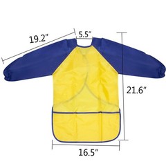 Kids Art Smocks 2 Pack Painting Smock with Long Sleeve and 3 Pockets for Age …