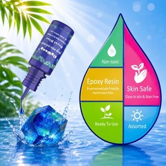 Epoxy Resin Pigment – 16 Colors Translucent Resin Colorant, Highly Concentrat…