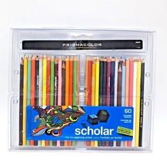 Prismacolor Scholar Colored Pencils 60-Count 92808HT-Slightly Used