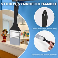 4 Pcs Silicone Paint Brush Set , 1 1.5 2 2.5 Inches Wide J1E29903