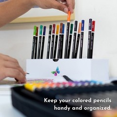 72 Colored Pencils Artists Art Tools Coloring Drawing Sketching Travel Case