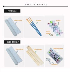Paint By Numbers Adults kids Wine Glasses DIY Painting Kit 40x50CM Canvas