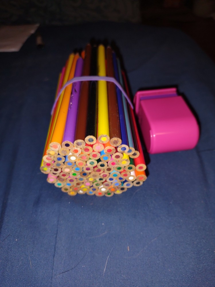 80+ Crayola Colored Pencils and Sharpener assorted colors