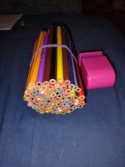 80+ Crayola Colored Pencils and Sharpener assorted colors