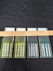 90’s Royal Talens Rembrandt Soft Pastels Extra Fine 626,5 Green RARE Old Stock