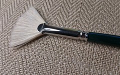 Vtg Grumbacher Gainsborough Artist Brushes Lot Of 5, 2@ #12, 1@#6, 2@#3 See Pics