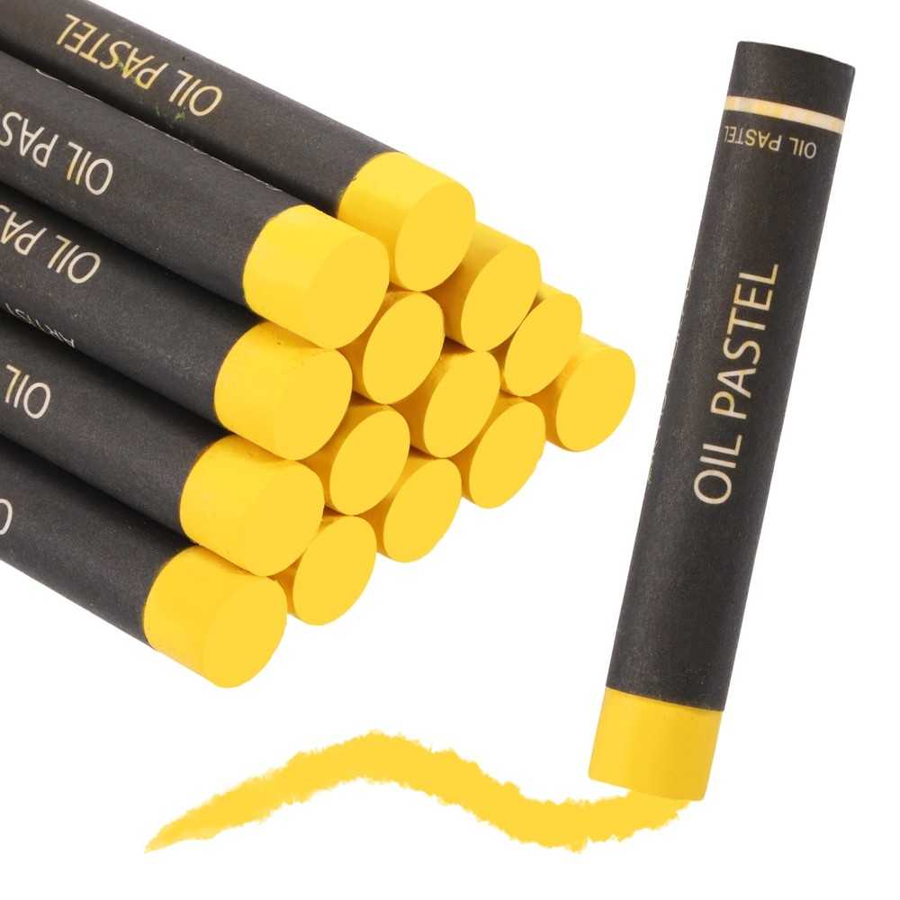 Soft Oil Pastels, Oil Pastel Crayons Blendable(Yellow, Pack of 16)