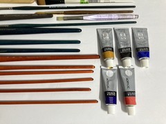 Huge Artist Supply Lot Liquitex Acrylic Paint Texture Gel Brushes More