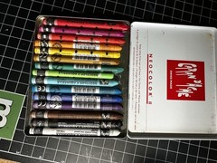 Caron D’Ache Neocolor II Aquarelle Watercolor Wax Pastels 15 Colors In Tin