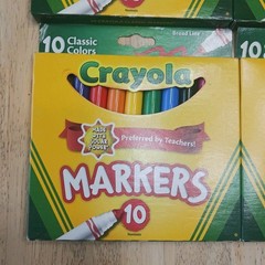 Crayolas Markers 10 Classic Colors Lot Of 6 Packs Preferred By Teachers