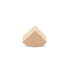 Quarter Circle Mini Wooden Blocks for Crafts 1″, Loose-Parts Play | Woodpeckers
