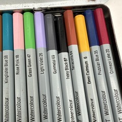 Rexel Derwent Watercolour Pencils Professional 24 Pack Tin • Very Lightly Used