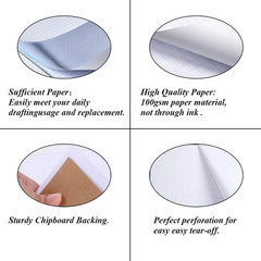 Engineering Graph Paper Pads, 11X17 Quadrille 25 Sheets/50 Pages Grid Paper for