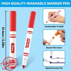 XSG 300 Washable Markers Bulk 12 Colors Broad Tip Art School Kids