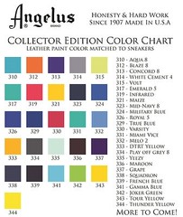Angelus Collectors Edition Acrylic Leather Waterproof Paint 1oz in 23 Colors