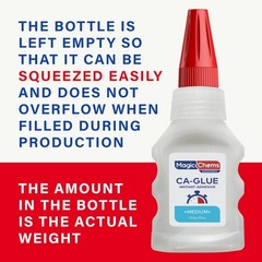 Magic Chems CA Glue with Activator (4 x 3.5 oz + 2 x 16.9 fl oz), Cyanoacryla…