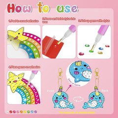 BANBBUR 16 Pcs Gem Art for Kids Age 4-8 8-12,Kids Crafts 5D Small, Sweet