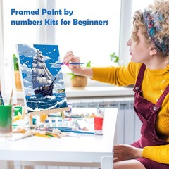 Ship Landscape Paint By Numbers Kit DIY Wall Art Decoration Home Decor Art