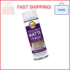 Aleene’s Spray Finish 6oz Acrylic Sealer, 6 Ounce (Pack of 1), Clear-Matte