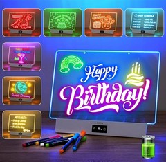 LED Lumiboard 8 Colors Rechargeable 13.8″ X 9.3″ Incl. markers built-in stand