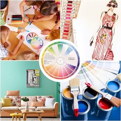 Creative Color Wheel, Paint Mixing Learning Guide Art Class mutil color