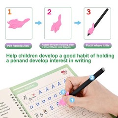 24Pcs Magic Pens & Refills for Grooved Handwriting Workbooks