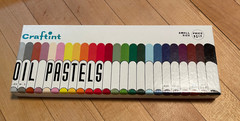 CRAFTINT OIL PASTELS Small Size, 24 COLORS~SET #510, VINTAGE Pre Owned MINT