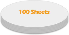 Construction Paper Circles White Color 3 Inches, Origami Crafting Paper 100 Shee