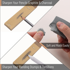 – 14 Pack of Blending Stumps, Art Eraser, Blending Sticks for Drawing, Shading P