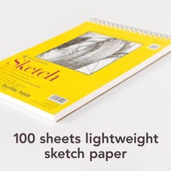 Strathmore 300 Series Sketch Pad 11×14 inch 100 Sheets Lightweight Art Paper